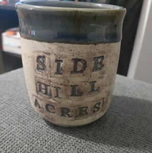 Stoneware Coffee Mug, 2021, Blue/Brown